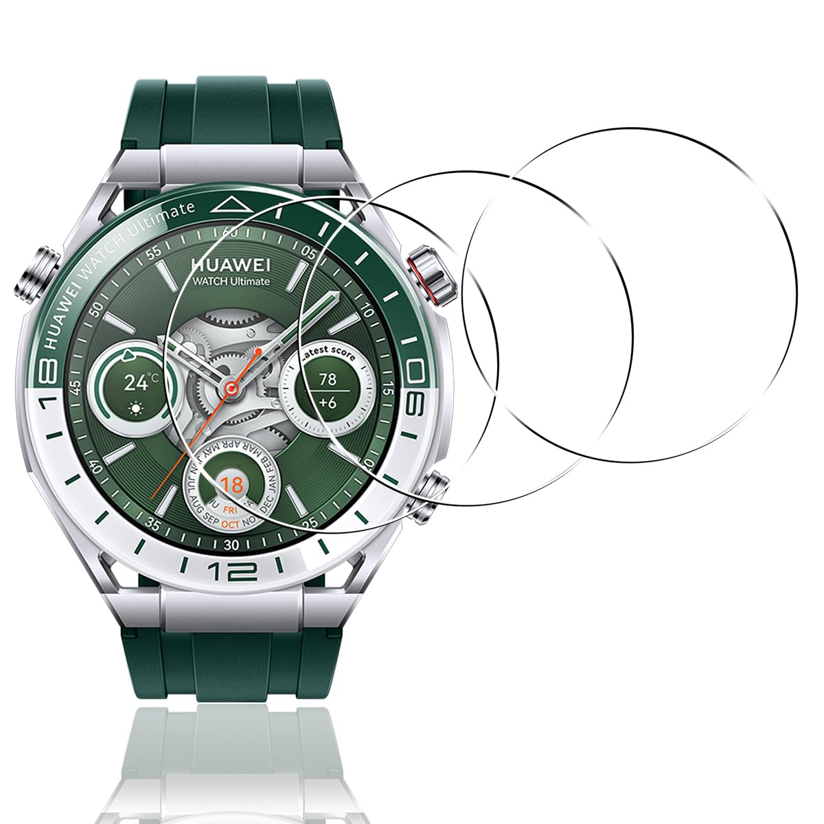 Amazon.co.jp: 【3枚セット】 用 HUAWEI WATCH Ultimate ガラス